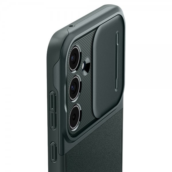 Spigen Samsung Galaxy A55 Cover Optik Armor Abyss Green