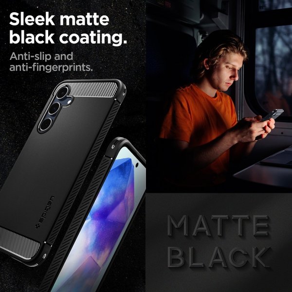 Spigen Samsung Galaxy A55 Cover Rugged Armor Mat Sort