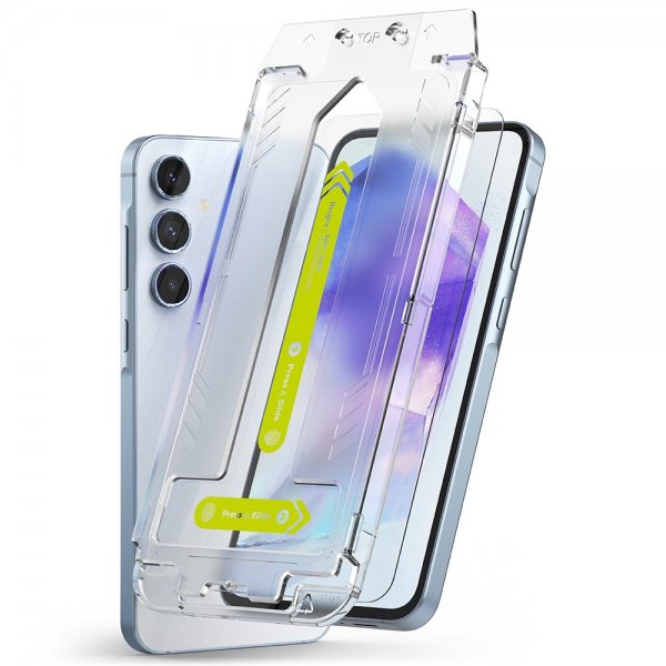 Ringke Samsung Galaxy A55 Skærmbeskyttelse Easy Slide 2-pak