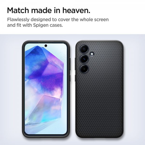 Spigen Samsung Galaxy A55 Skærmbeskyttelse GLAS.tR ALIGNmaster 2-pak