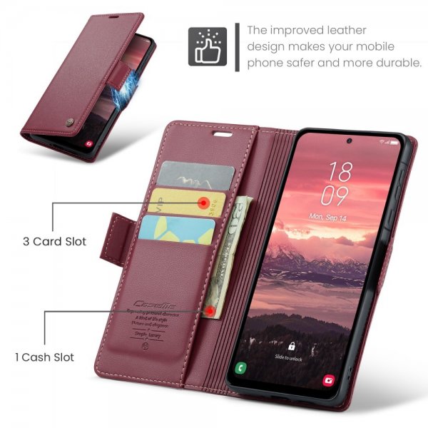 CaseMe Samsung Galaxy A56 Etui 023-serien Rød