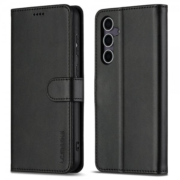 Lc.Imeeke Samsung Galaxy A56 Etui med Kortlomme Stativfunktion Sort