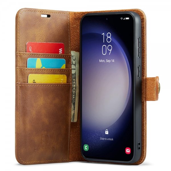 Dg.Ming Samsung Galaxy A56 Etui med Aftagelig Skal Brun