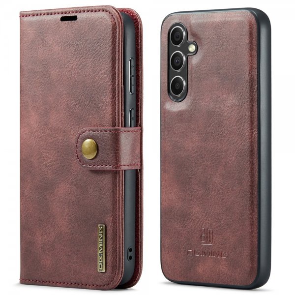 Dg.Ming Samsung Galaxy A56 Etui med Aftageligt Cover Rød