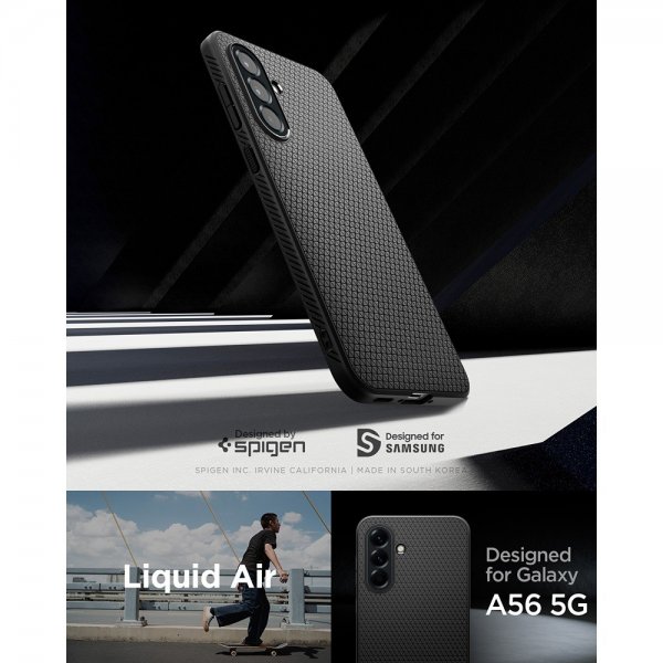 Spigen Samsung Galaxy A56 Cover Liquid Air Mat Sort