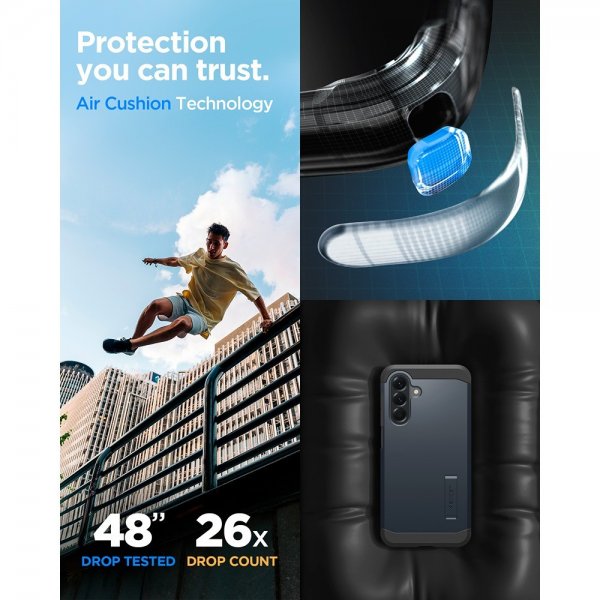 Spigen Samsung Galaxy A56 Cover Tough Armor Metal Slate