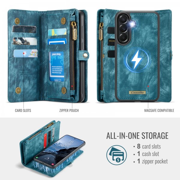 CaseMe Samsung Galaxy A57 Etui 008 Series Aftageligt Cover Blå