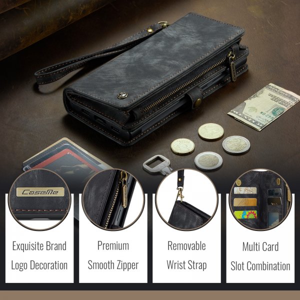 CaseMe Samsung Galaxy A57 Etui 008 Series Aftageligt Cover Sort