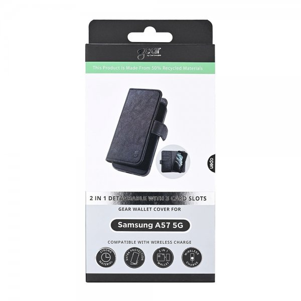 Gear Samsung Galaxy A57 Etui 2-i-1 3 Kortrum Sort