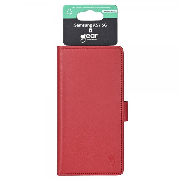 Gear Samsung Galaxy A57 Etui 3 Kortlommer Rød