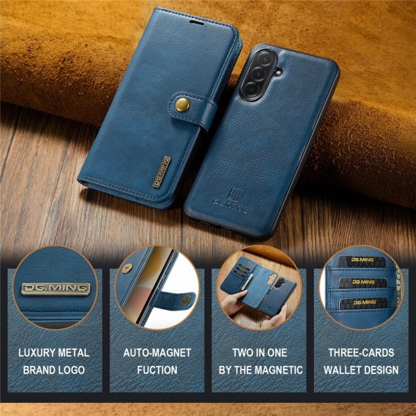 Dg.Ming Samsung Galaxy A57 Etui med Aftageligt Cover Blå