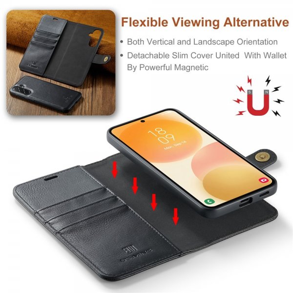 Dg.Ming Samsung Galaxy A57 Etui med Aftagelig Skal Sort