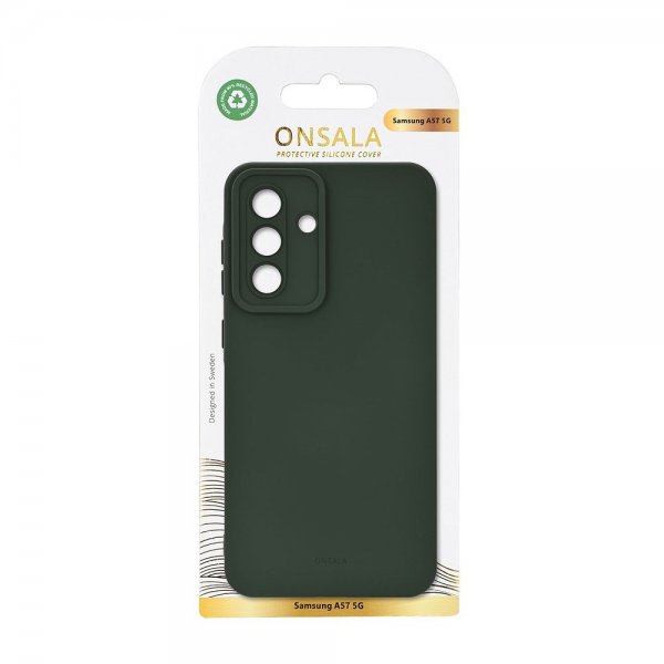 Onsala Samsung Galaxy A57 Cover Silikonefølelse Olivengrøn
