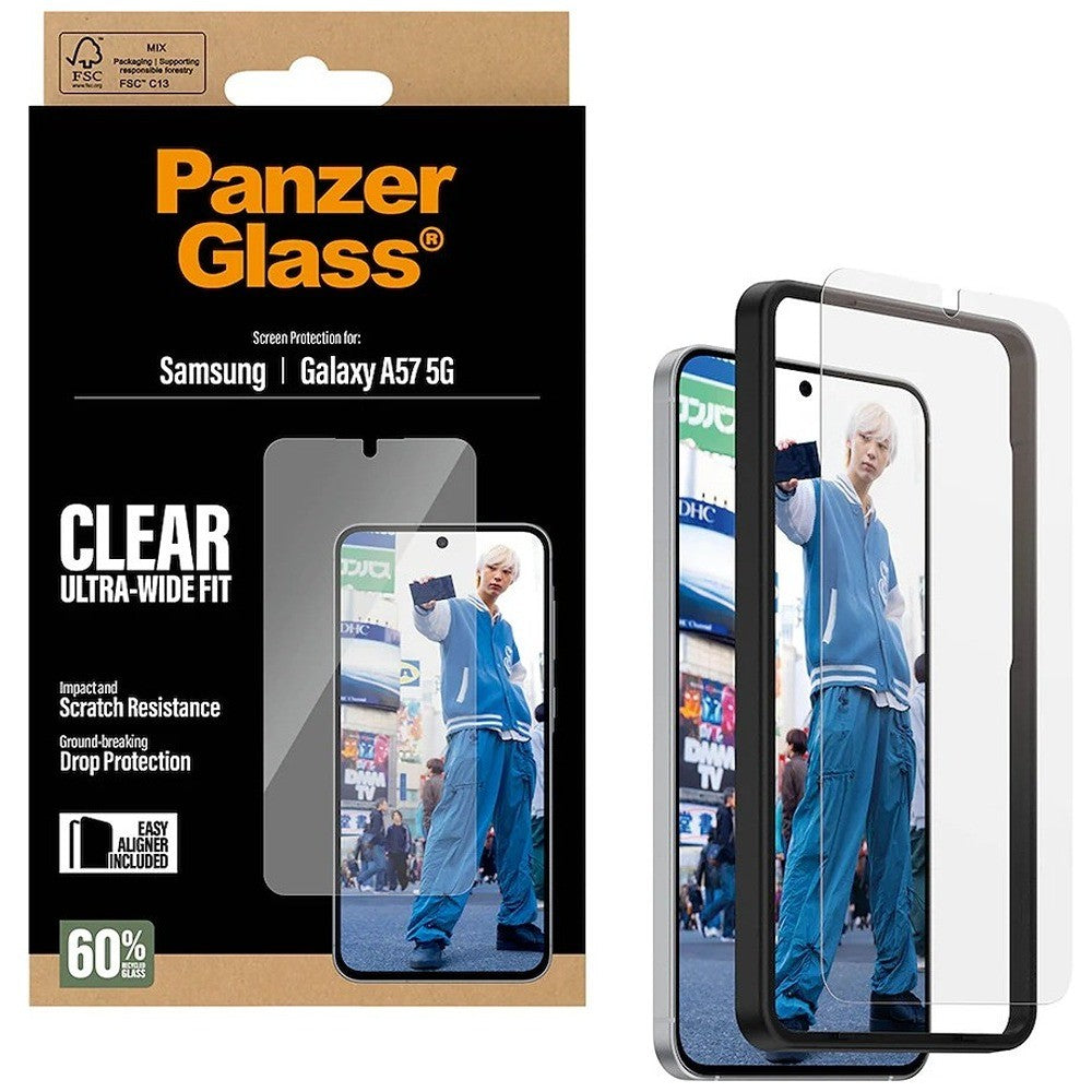 PanzerGlass Samsung Galaxy A57 Skærmbeskyttelse Ultra-Wide Fit EasyAligner