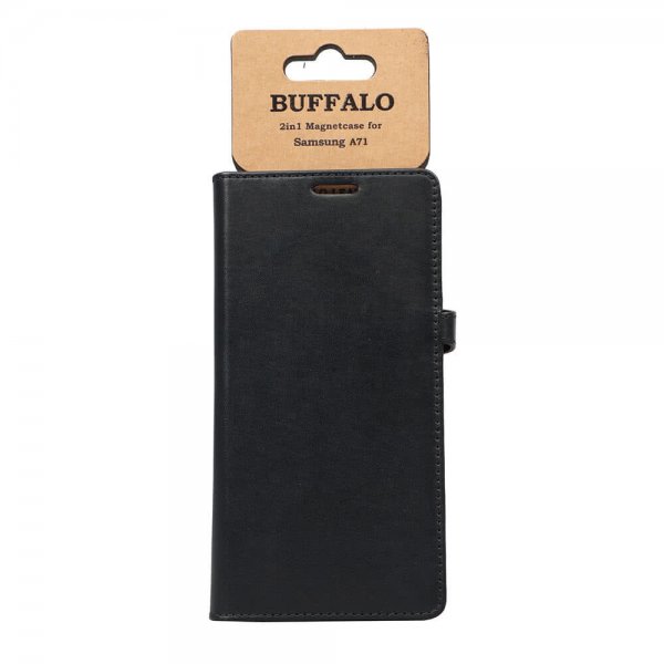 Buffalo Samsung Galaxy A71 Etui Buffalo Aftageligt Cover Sort