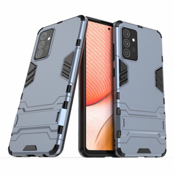 Samsung Galaxy A72 Cover Armor Stativfunktion Blå