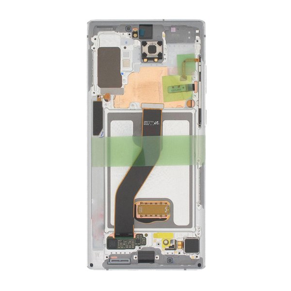 Samsung Galaxy Note 10 Plus Skærm med LCD Display Original - Hvid