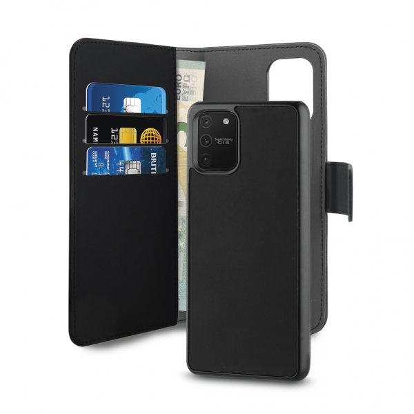 Puro Samsung Galaxy S10 Lite Cover Wallet Detachable 2 i 1 Sort