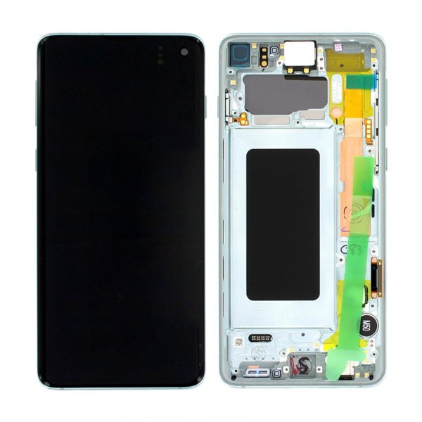Samsung Galaxy S10 (SM-G973F) Skærm med LCD Display Original - Grøn