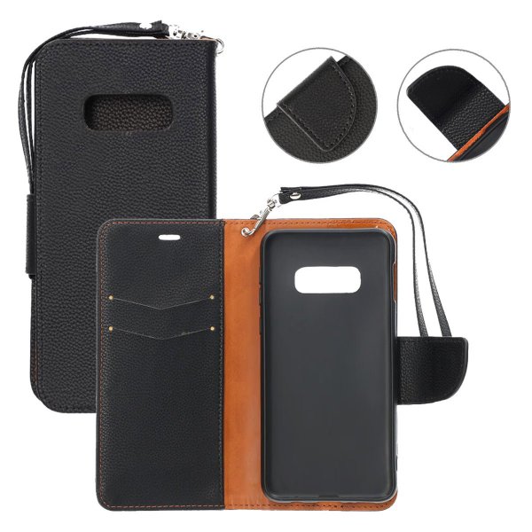 Samsung Galaxy S10E Etui 2 Kortlommer Sort