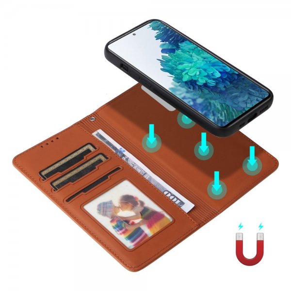 Betopnice Samsung Galaxy S20 FE Etui med Aftageligt Cover 005 Brun