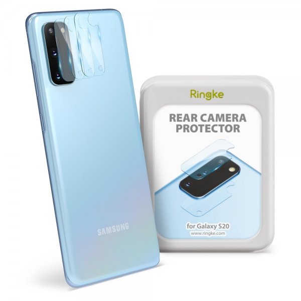 Ringke Samsung Galaxy S20 Kamerabeskyttelse Kamerabeskytter Glas 3-pak