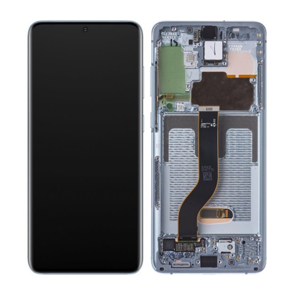 Samsung Galaxy S20 Plus 4G/5G (G985/G986) Skærm med LCD Display Original - Lyseblå