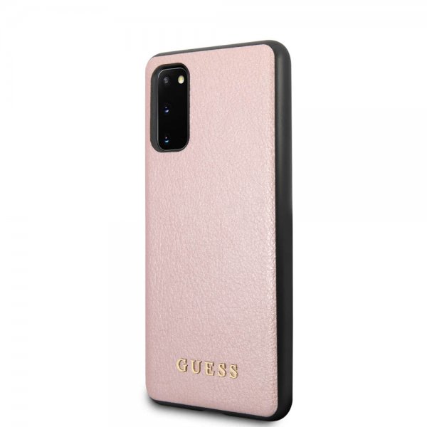Guess Samsung Galaxy S20 Cover Iridescent Rosaguld