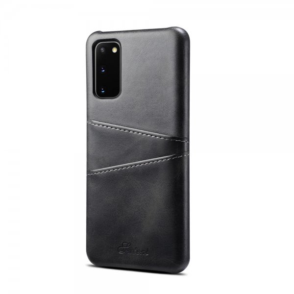Samsung Galaxy S20 Cover med to Kortlommer Sort