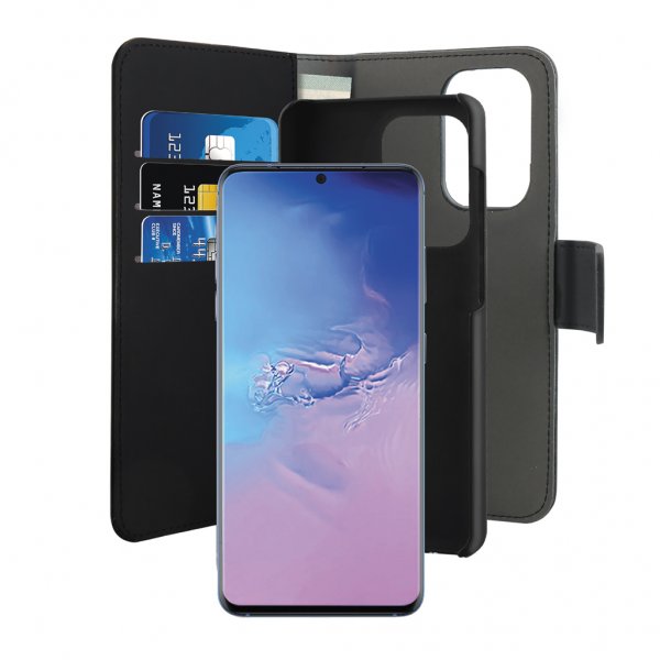 Puro Samsung Galaxy S20 Ultra Etui Wallet Detachable 2 i 1 Sort