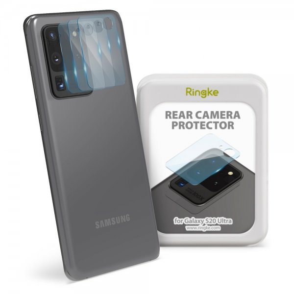 Ringke Samsung Galaxy S20 Ultra Kamerabeskyttelse Glas 3-pak