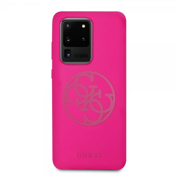 Guess Samsung Galaxy S20 Ultra Cover med Logo Magenta