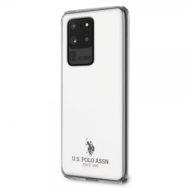 U.S. Polo Samsung Galaxy S20 Ultra Cover med Logo Hvid