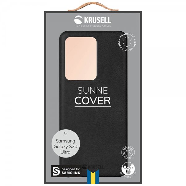 Krusell Samsung Galaxy S20 Ultra Cover Sunne Cover Vintage Black