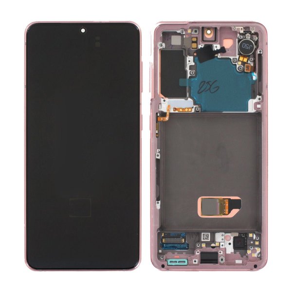 Samsung Galaxy S21 5G LCD Skærm med LCD Display - Rosa