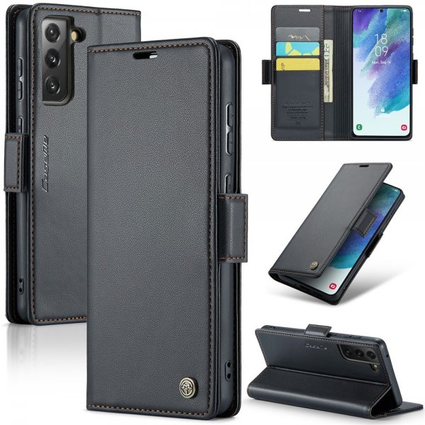 CaseMe Samsung Galaxy S21 FE Etui 023-serien Sort