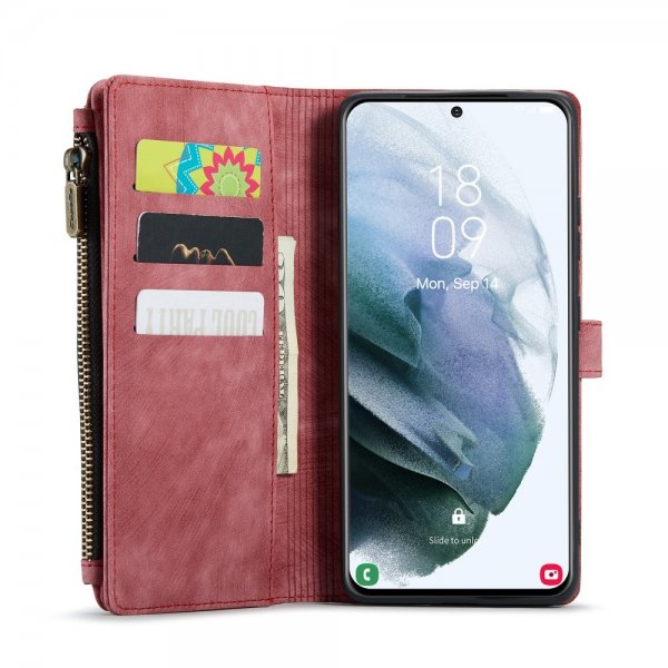CaseMe Samsung Galaxy S21 FE Etui C30 Serie Rød