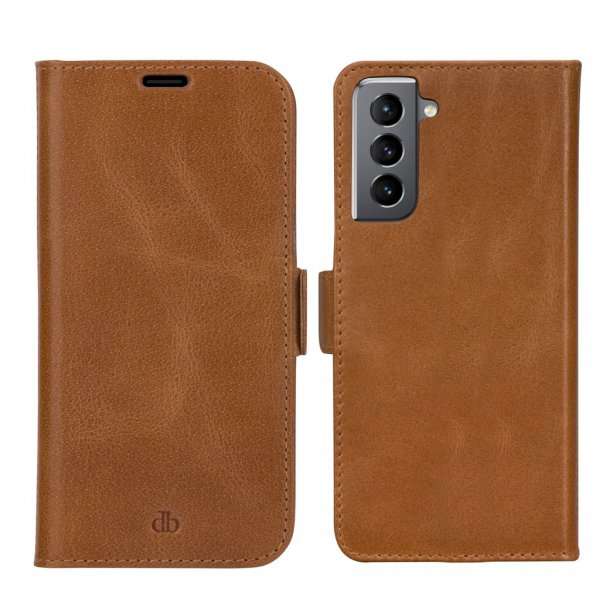 dbramante1928 Samsung Galaxy S21 FE Etui Lynge Aftageligt Cover Tan