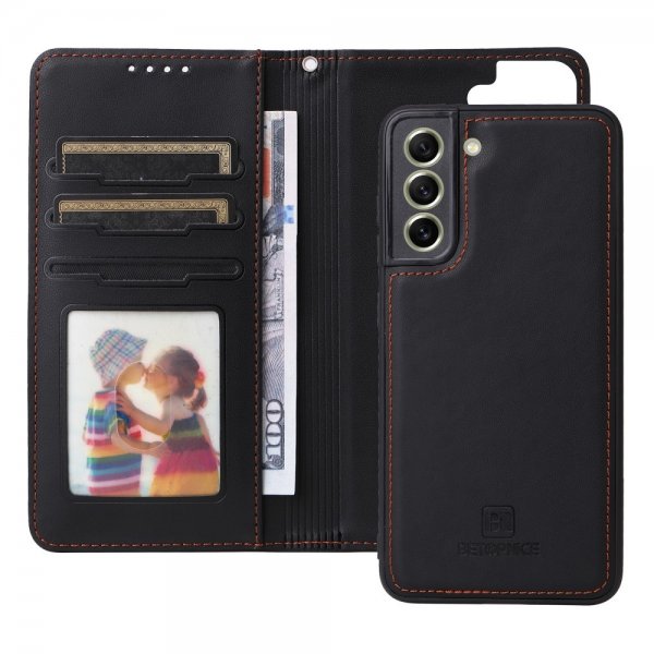 Betopnice Samsung Galaxy S21 FE Etui med Aftageligt Cover 005 Sort