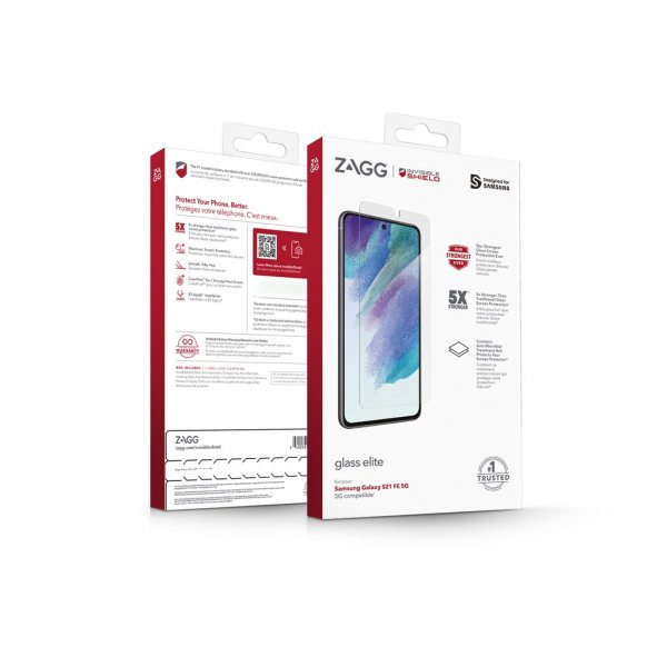 ZAGG InvisibleShield Samsung Galaxy S21 FE Skærmbeskyttelse Glass Elite