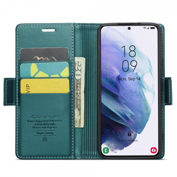 CaseMe Samsung Galaxy S21 Cover 023 Series Grøn