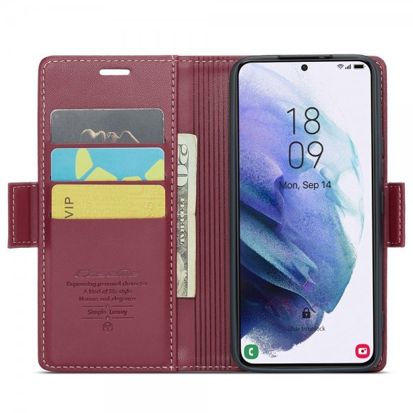 CaseMe Samsung Galaxy S21 Cover 023 Series Rød