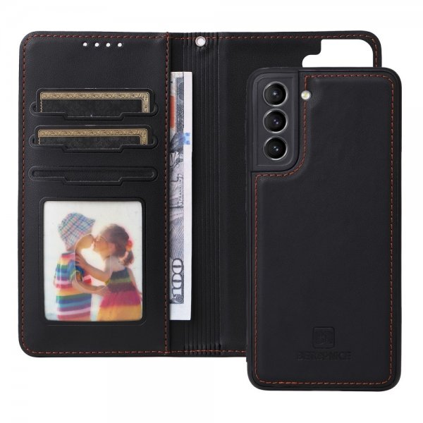 Betopnice Samsung Galaxy S21 Cover med Aftageligt Cover 005 Sort