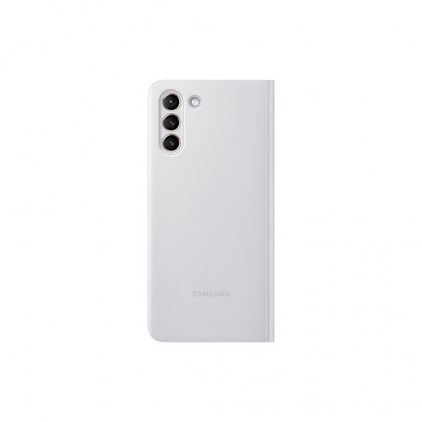 Samsung Original Galaxy S21 Plus Cover Smart Clear View Cover Lysegrå