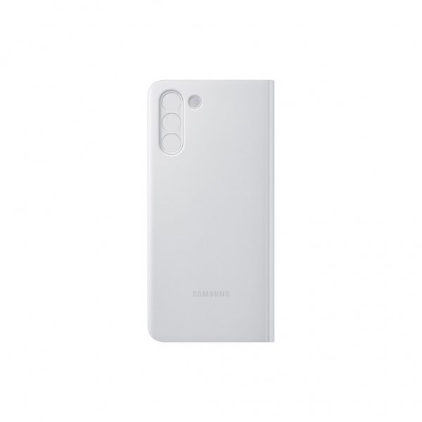Samsung Original Galaxy S21 Plus Cover Smart Clear View Cover Lysegrå