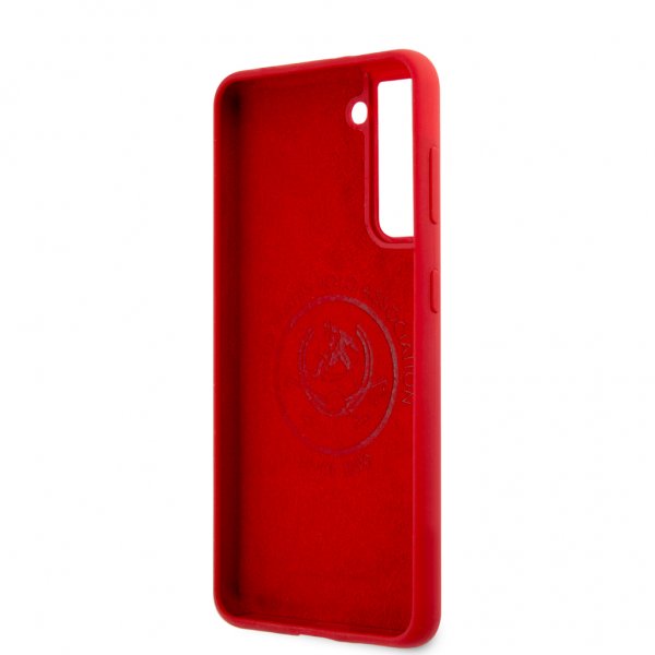 U.S. Polo Samsung Galaxy S21 Plus Cover med Logo Rød