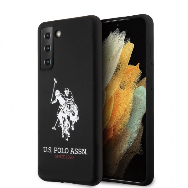 U.S. Polo Samsung Galaxy S21 Plus Cover Silikone Logo Sort