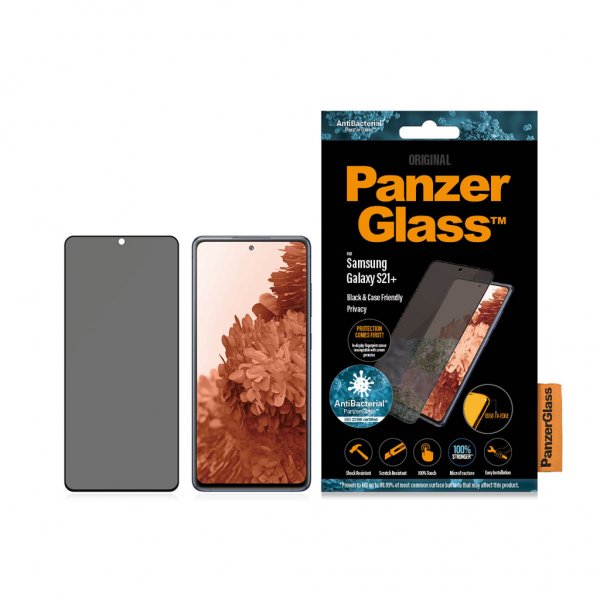 PanzerGlass Samsung Galaxy S21 Plus Skærmbeskyttelse Case Friendly Privacy