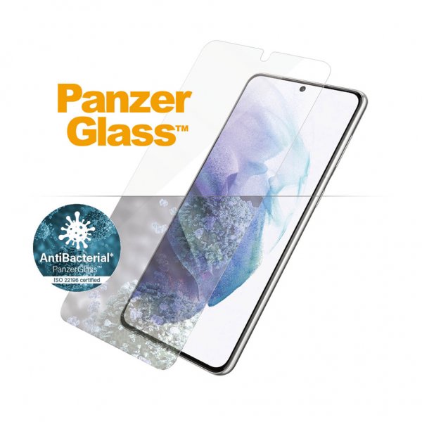 PanzerGlass Samsung Galaxy S21 Plus Skærmbeskyttelse CaseFriendly Ultrasonic Fingerprint Full Glue