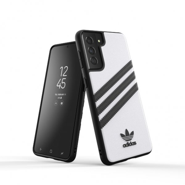 Adidas Samsung Galaxy S21 Cover 3 Stripes Snap Case Hvid